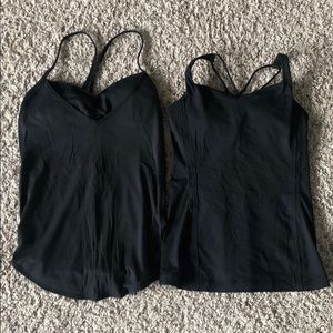 Used Lululemon tanks (lot of 2) black sz 6